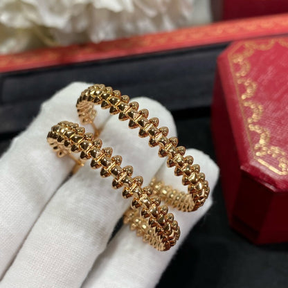 [✨ROSE💎]CLASH LARGE HOOP EARRINGS