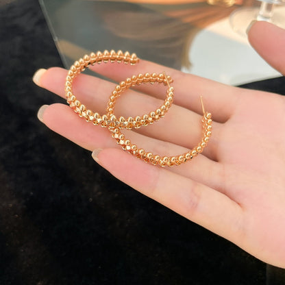 [✨ROSE💎]CLASH HOOP LARGE EARRINGS