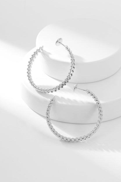 [✨ROSE💎]CLASH HOOP EARRINGS