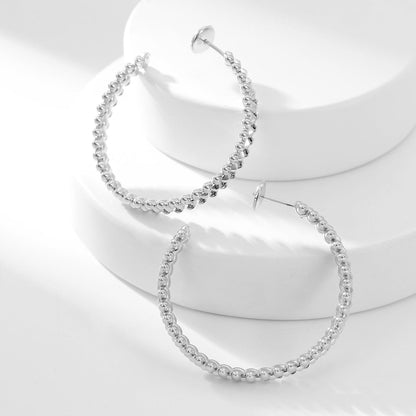 [✨ROSE💎]CLASH HOOP LARGE EARRINGS
