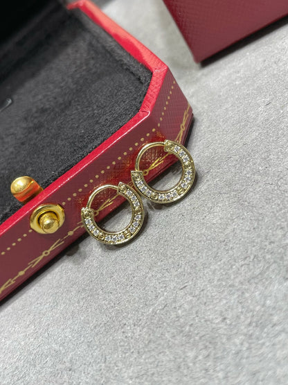 [✨ROSE💎]LOVE DIAMOND EARRINGS