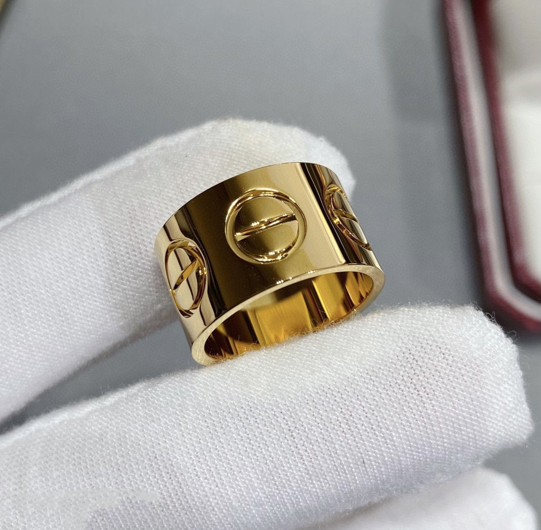 [✨ROSE💎]LOVE 11MM LARGE RING