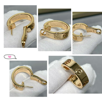 [✨ROSE💎]LOVE 5.5MM EARRINGS