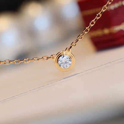 [✨ROSE💎]DAMOUR DIAMOND NECKLACE