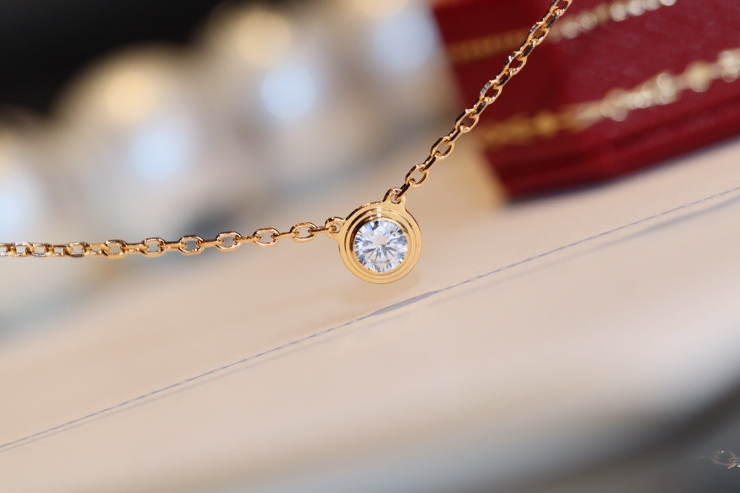 [✨ROSE💎]DAMOUR DIAMOND NECKLACE