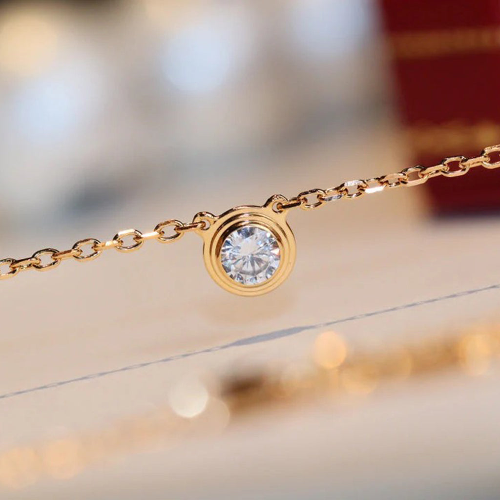[✨ROSE💎]DAMOUR DIAMOND NECKLACE