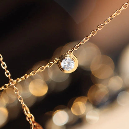 [✨ROSE💎]DAMOUR DIAMOND NECKLACE