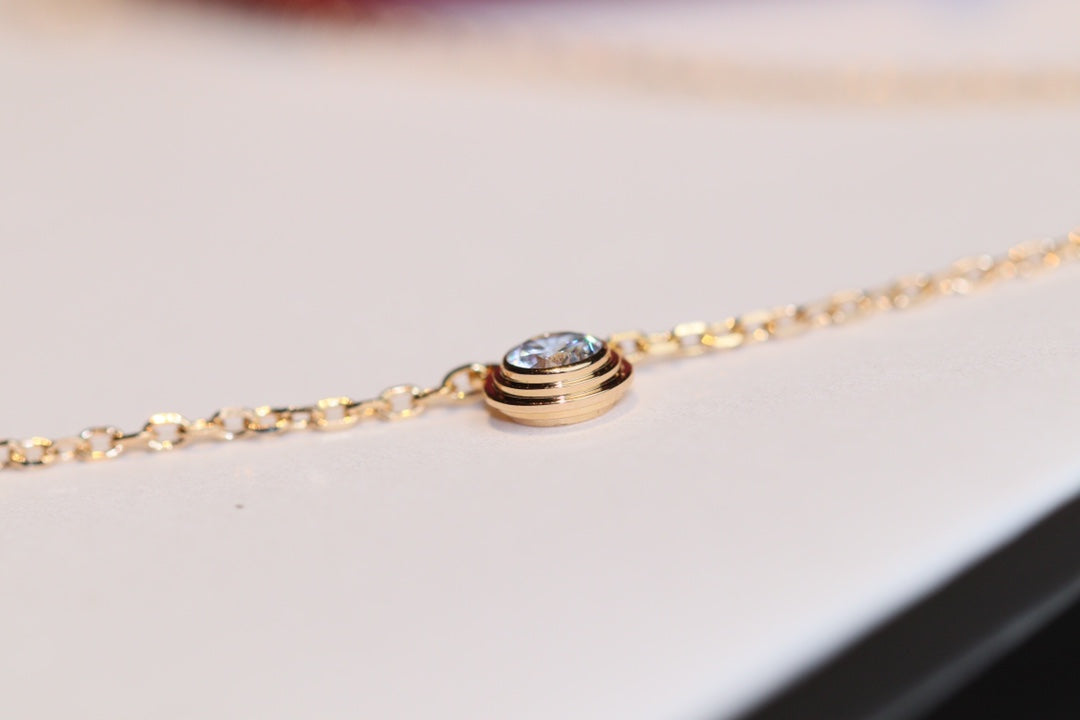 [✨ROSE💎]DAMOUR DIAMOND NECKLACE