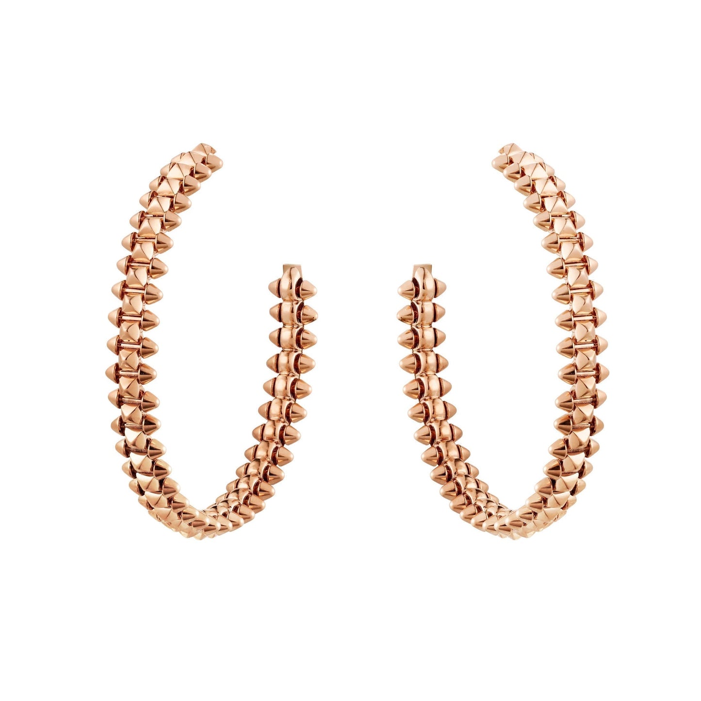 [✨ROSE💎]CLASH LARGE HOOP EARRINGS