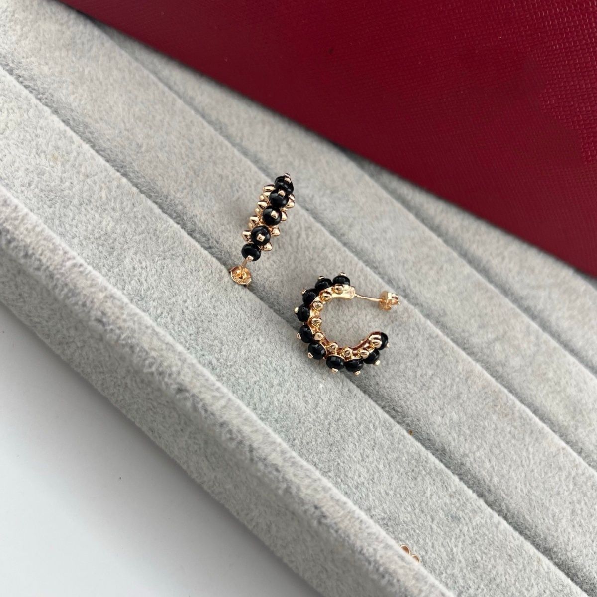 [✨ROSE💎]NEW COLORED GEMSTONE COLLECTION SMALL HOOP EARRINGS