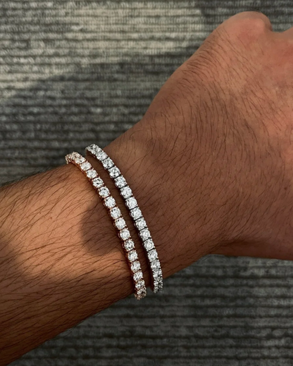 [✨ROSE💎]  CLASSIC BASEBALL BRACELAT, 52 DIAMOND
