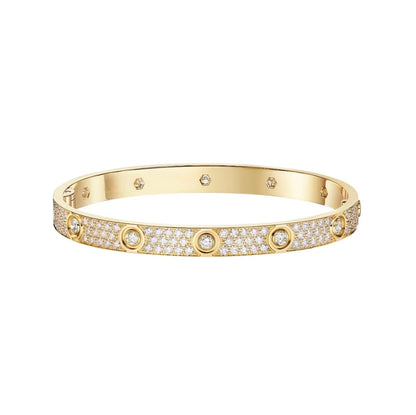 [✨ROSE💎]LOVE BRACELET 6.1MM DIAMOND-PAVED 10 BIG DIAMONDS