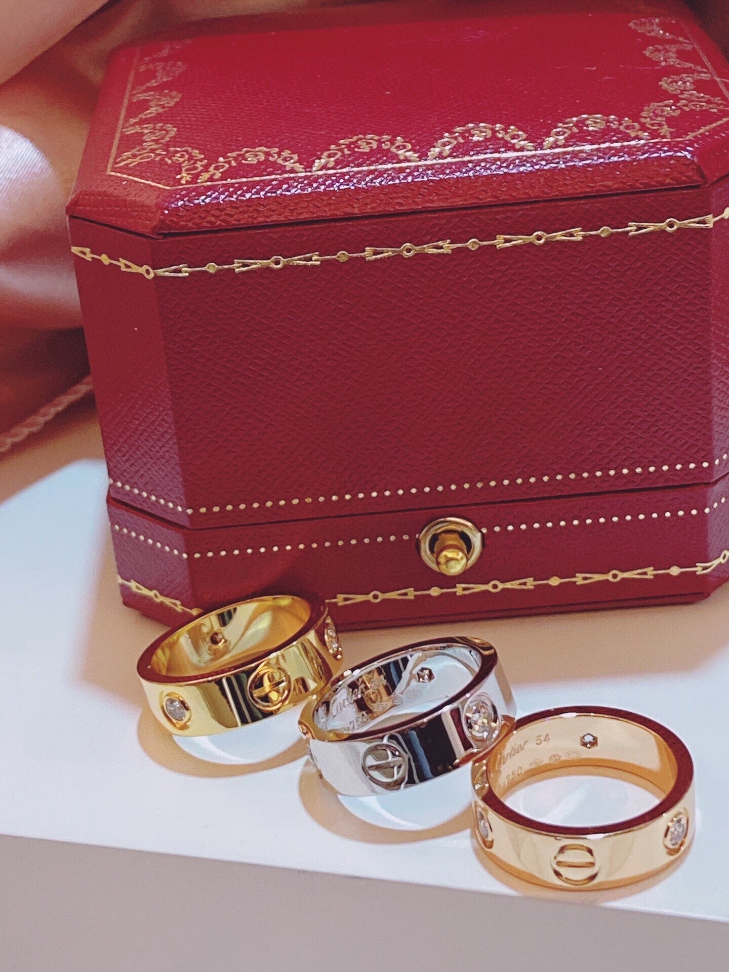 [✨ROSE💎]Three-Diamond Ring