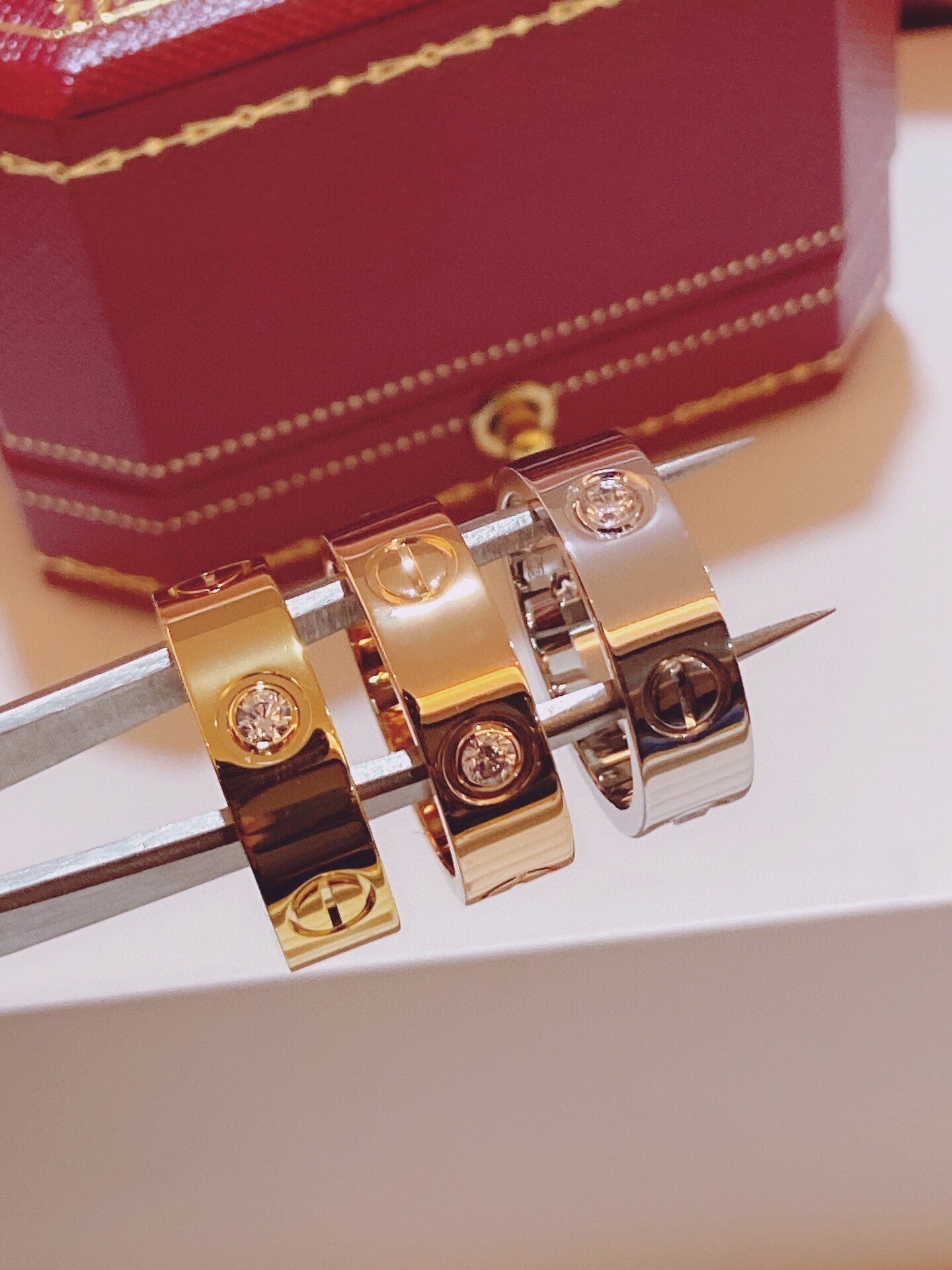 [✨ROSE💎]Three-Diamond Ring