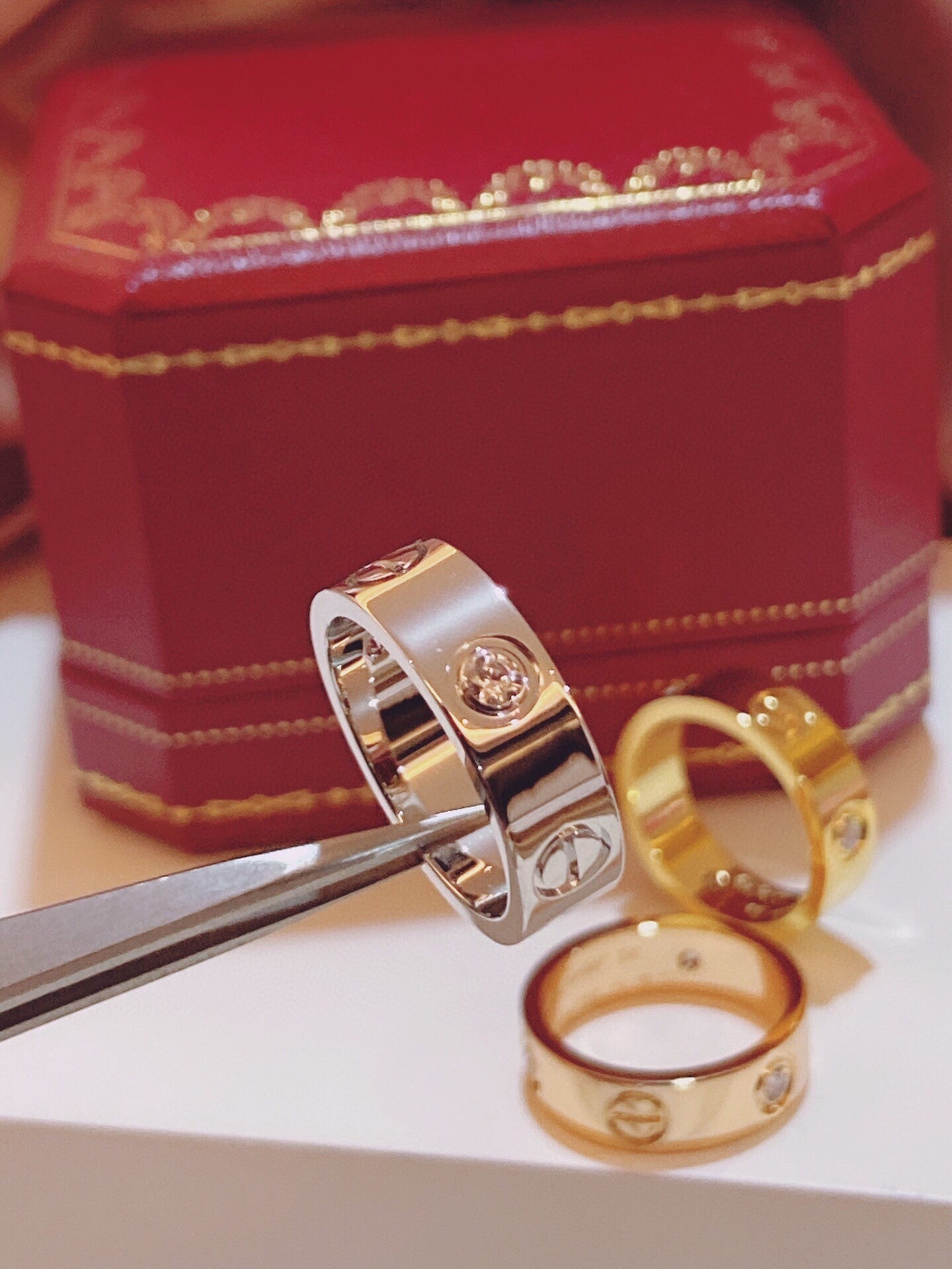 [✨ROSE💎]Three-Diamond Ring