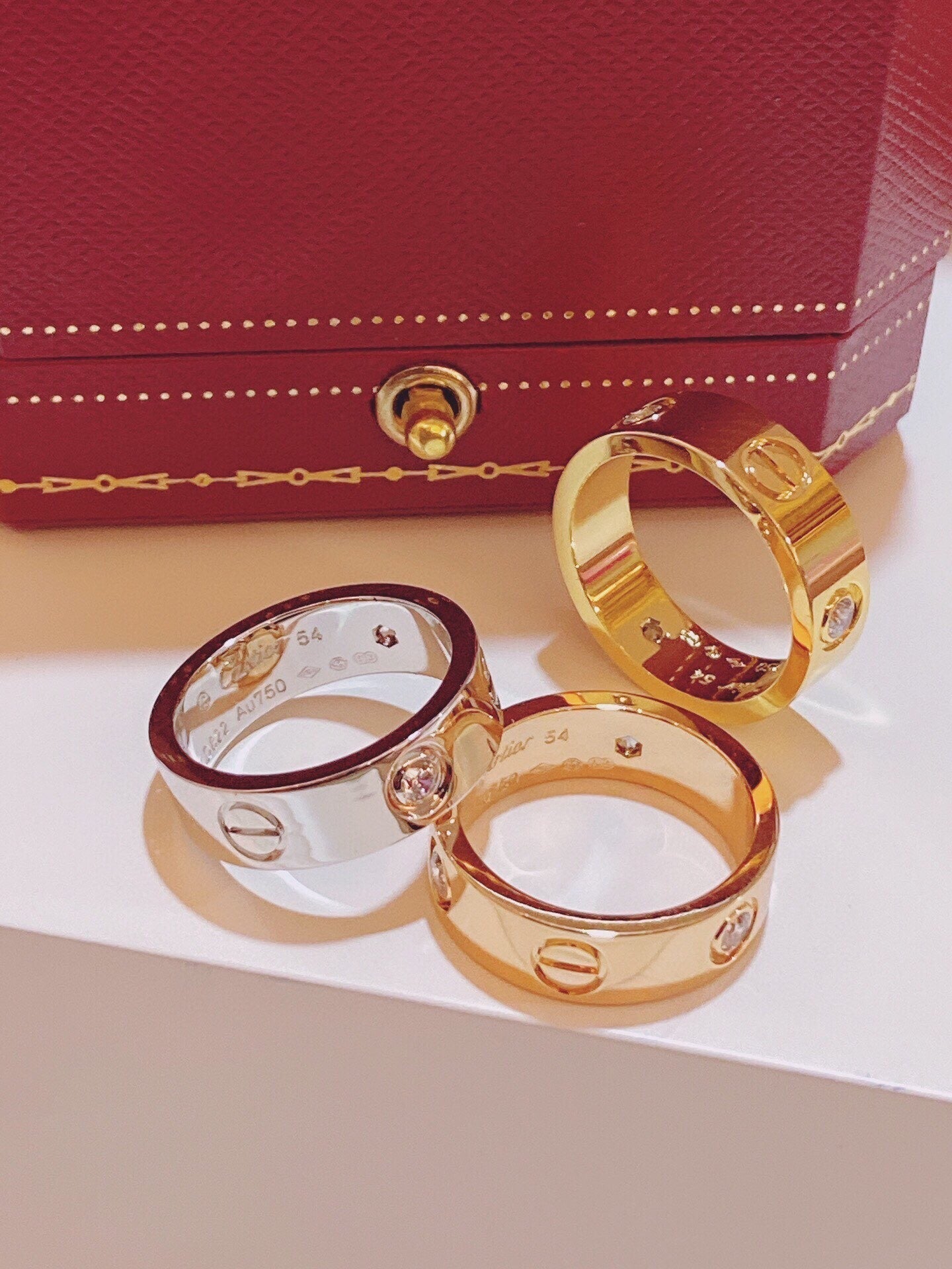 [✨ROSE💎]Three-Diamond Ring