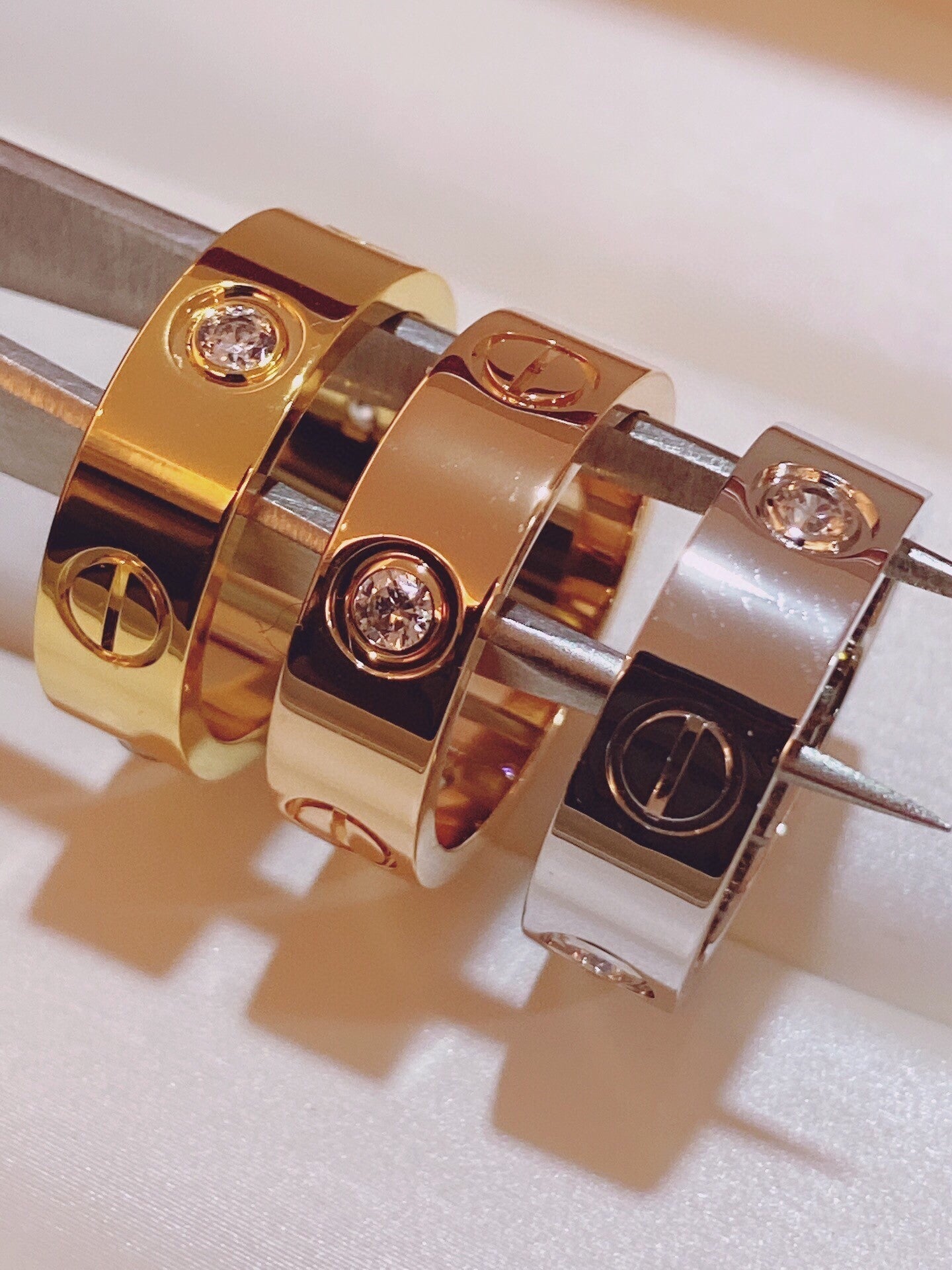 [✨ROSE💎]Three-Diamond Ring
