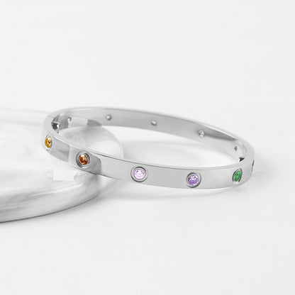 [✨ROSE💎] 2026 NEW 6.1MM COLORED GEMSTONE BRACELET