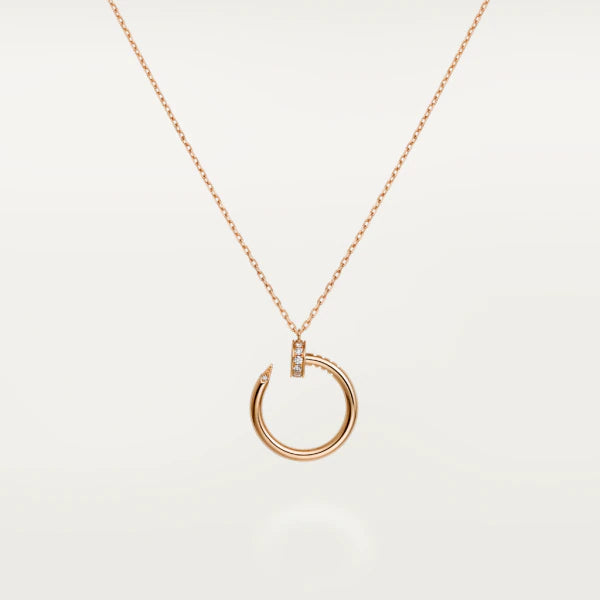 [✨ROSE💎]JUSTE NECKLACE PINK GOLD