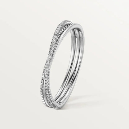 [✨ROSE💎]ETINCELLE HALF-PAVED DIAMOND BRACELET