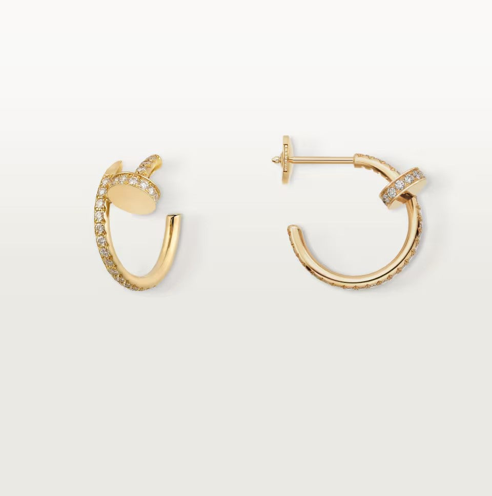 [✨ROSE💎]JUSTE FULL DIAMOND SMALL EARRINGS