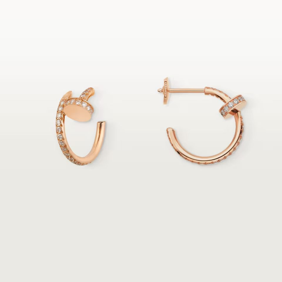 [✨ROSE💎]JUSTE FULL DIAMOND SMALL EARRINGS