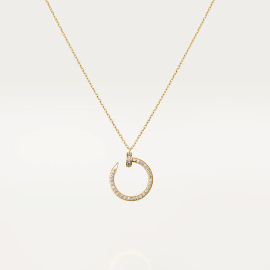 [✨ROSE💎]JUSTE NECKLACE GOLD DIAMONDS