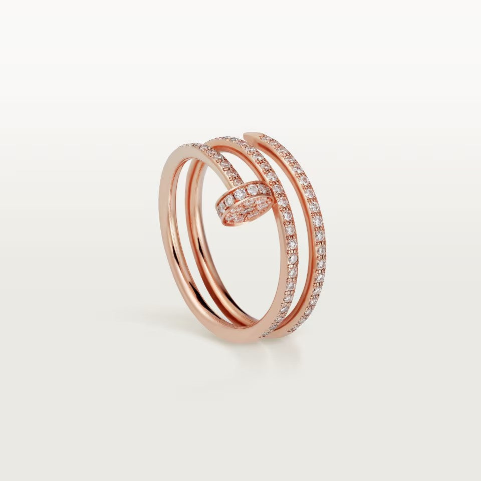 [✨ROSE💎]JUSTE RING 4.8MM FULL DIAMOND