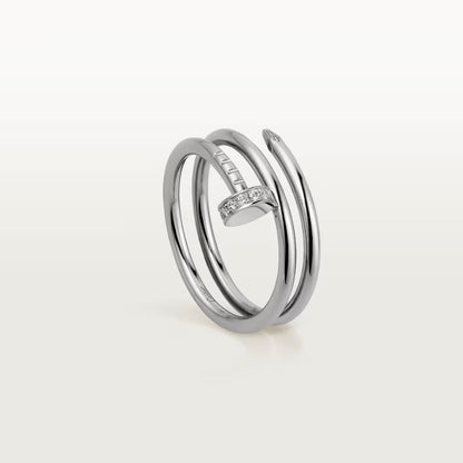 [✨ROSE💎]JUSTE RING 4.8MM HALF DIAMOND