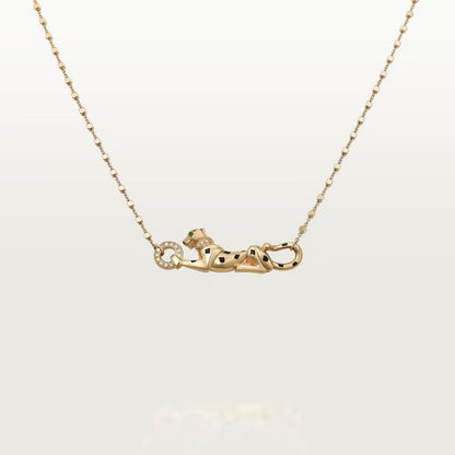 [✨ROSE💎]PANTHERE FULL DIAMOND NECKLACE