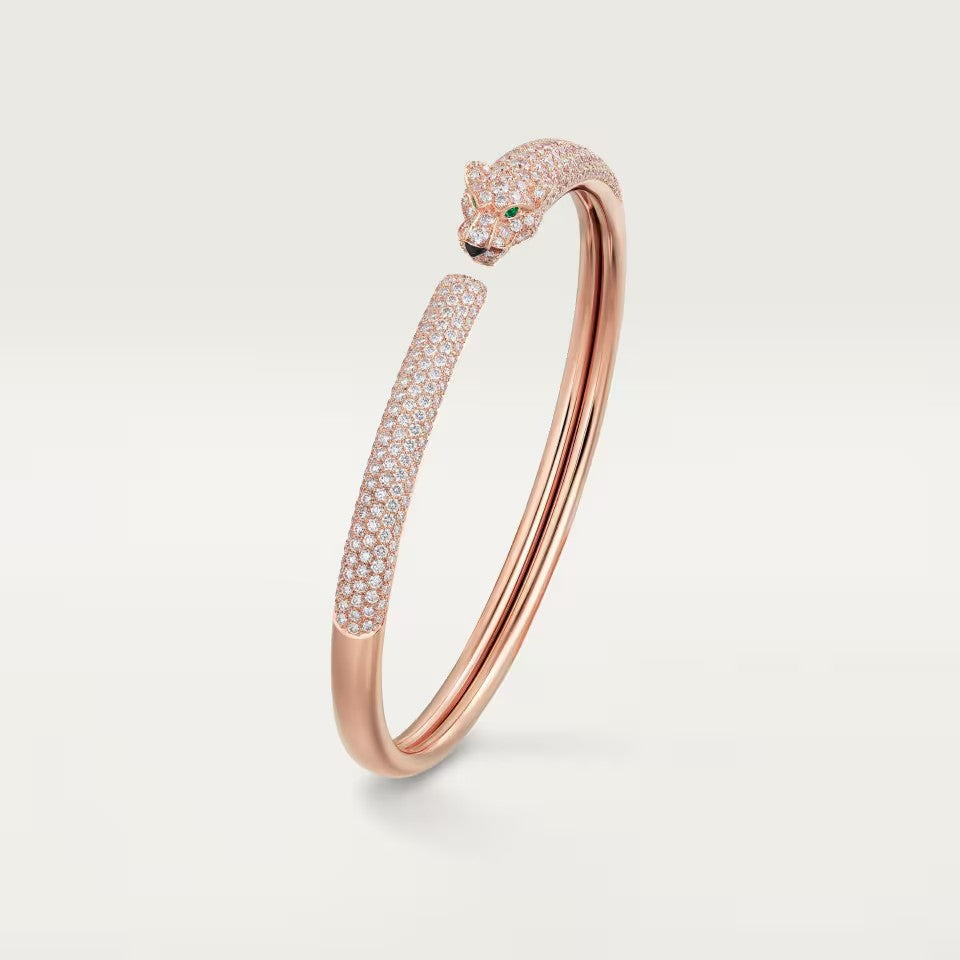 [✨ROSE💎]PANTHERE FULL DIAMOND OPEN BRACELET
