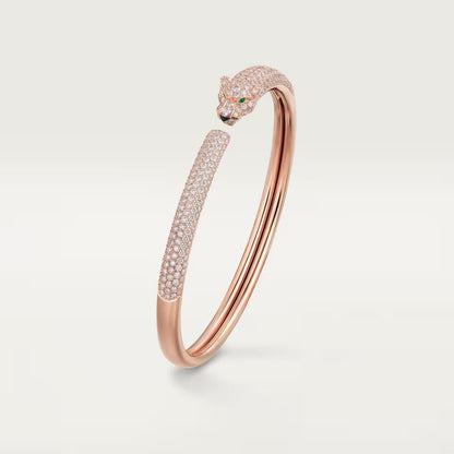 [✨ROSE💎]PANTHERE FULL DIAMOND OPEN BRACELET