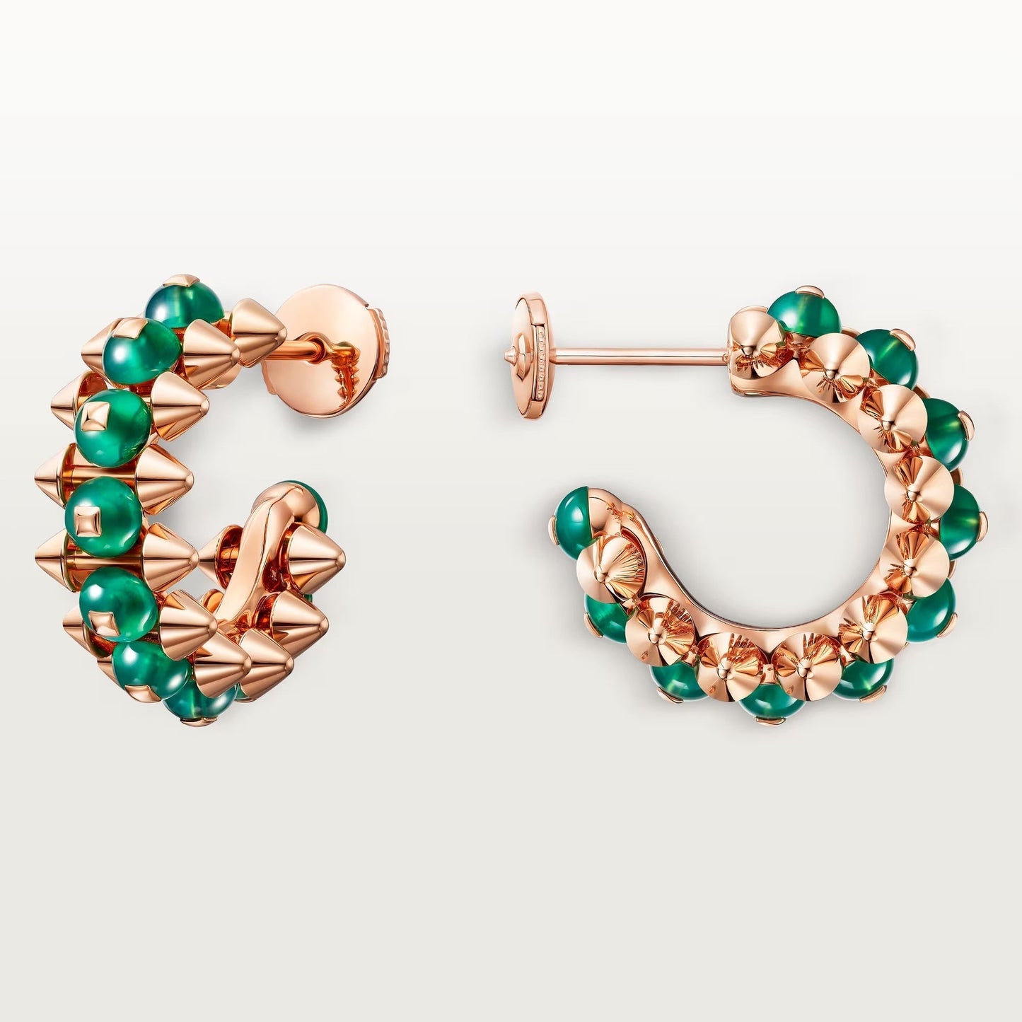 [✨ROSE💎]CLASH 7.9MM AGATE CHALCEDONY EARRINGS