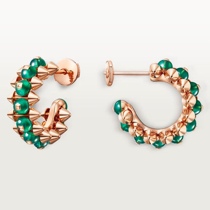 [✨ROSE💎]CLASH 7.9MM AGATE CHALCEDONY EARRINGS