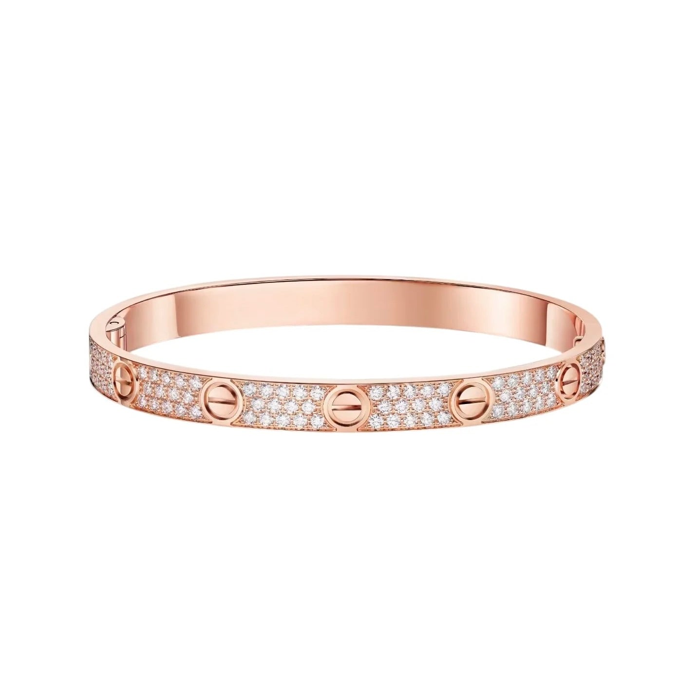 [✨ROSE💎]LOVE BRACELET 6.1MM DIAMOND-PAVED