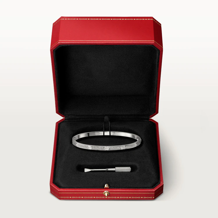 [✨ROSE💎]LOVE BRACELET 3.65MM DIAMOND-PAVED