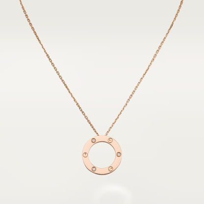 [✨ROSE💎]LOVE NECKLACE 16MM 3 DIAMONDS
