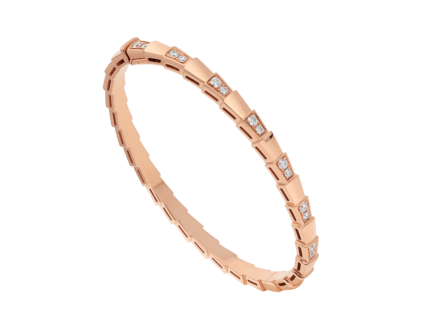 [✨ROSE💎]SERPENTI BRACELET PINK GOLD DIAMOND