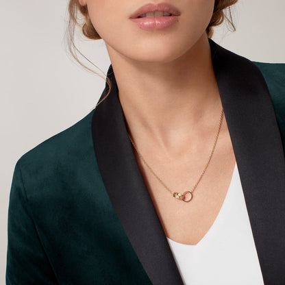 [✨ROSE💎]LOVE DOUBLE RING NECKLACE