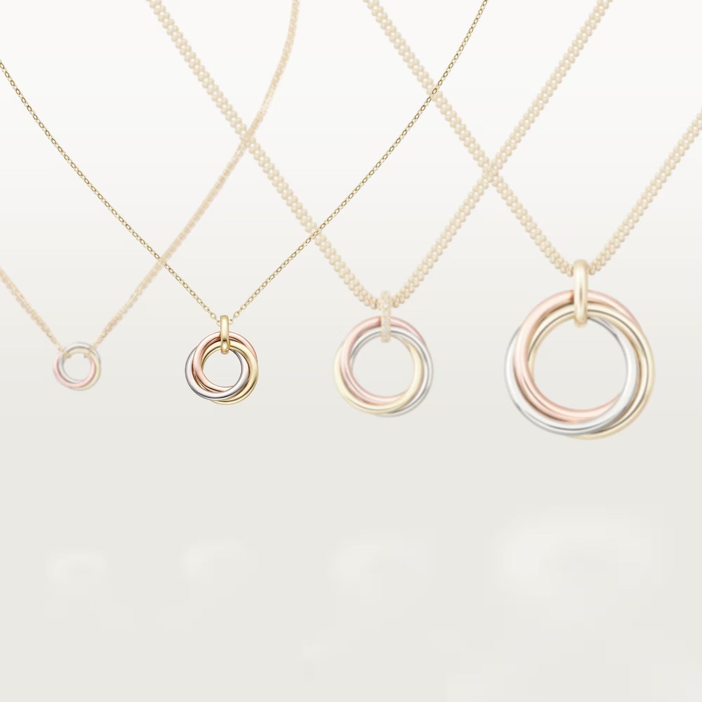 [✨ROSE💎]TRINITY SMALL NECKLACE