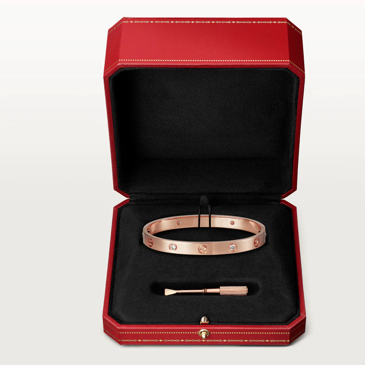 [✨ROSE💎]LOVE BRACELET 6.1MM 4 DIAMONDS