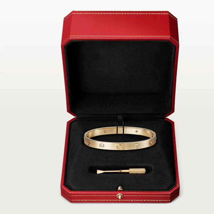 [✨ROSE💎]LOVE BRACELET 6.1MM 4 DIAMONDS