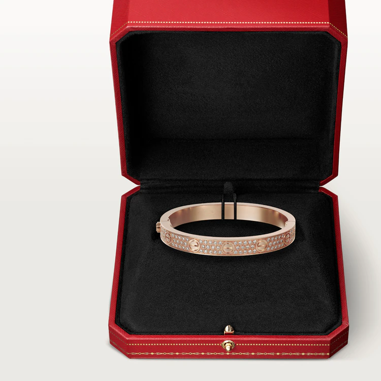 [✨ROSE💎]LOVE BRACELET 6.1MM DIAMOND-PAVED