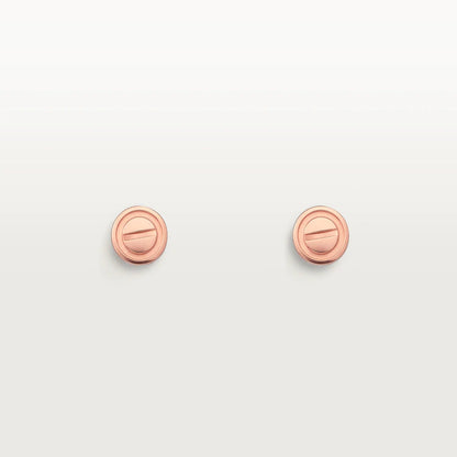 [✨ROSE💎]LOVE EARRINGS PINK GOLD 10MM
