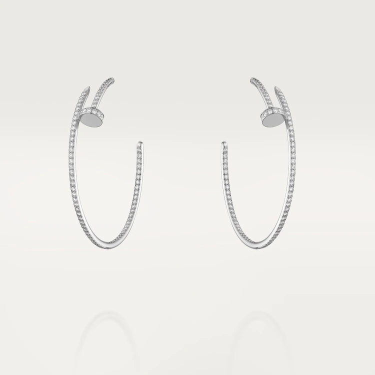 [✨ROSE💎]JUSTE EARRINGS FULL DIAMONDS 1.8MM