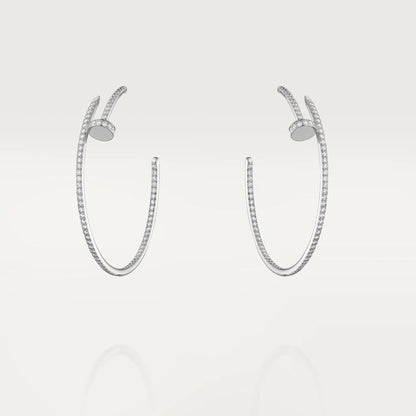 [✨ROSE💎]JUSTE EARRINGS FULL DIAMONDS 1.8MM