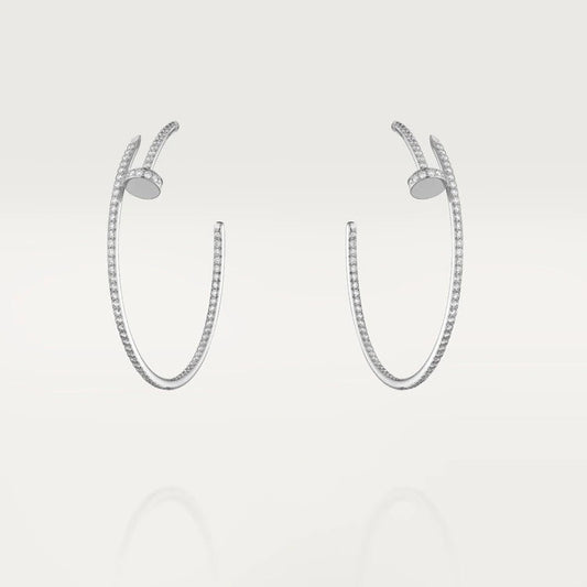 [✨ROSE💎]JUSTE EARRINGS FULL DIAMONDS 1.8MM
