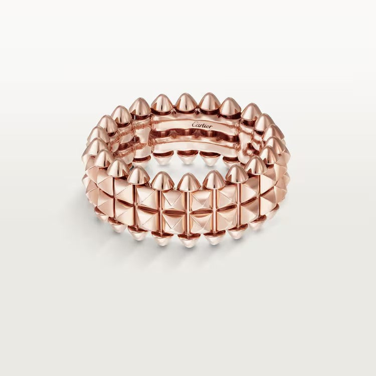 [✨ROSE💎]CLASH 9.2MM DOUBLE ROW RING