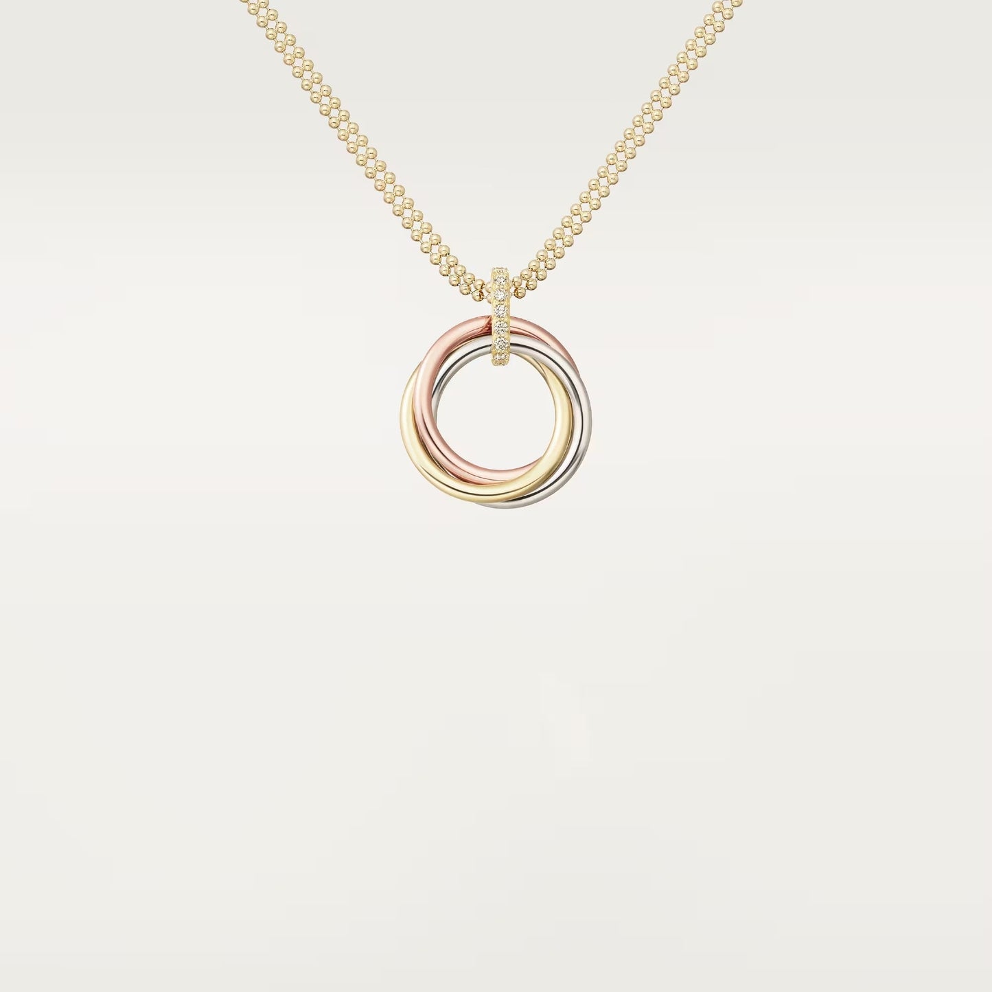 [✨ROSE💎]TRINITY MEDIUM  DIAMONDS NECKLACE