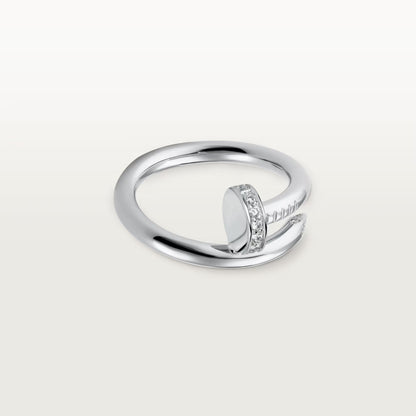 [✨ROSE💎]JUSTE RING 2.6MM HALF DIAMOND